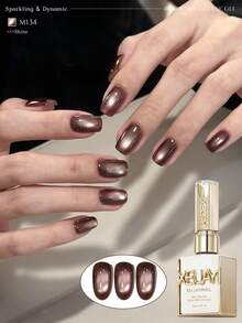 2026 New Magnetic Cat Eye Gel Nail Polish, 40 Shimmery Reflective Colors, Fashionable Salon Art Cat Eye Gel Design - Multicolor - View 21