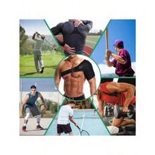 Unisex Sports Shoulder Support, With Adjustable Shoulder Straps, Suitable For Gym Weightlifting And Construction Sites, Specially Thickened Shoulder Pads - Black - View 8