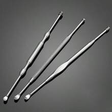 In-Stock Supply Of Stainless Steel Double-Headed Ear Scoops, Spiral Ear Picks, Ear Cleaners, And Ear Massagers - 3號扁耳勺 - 查看 3