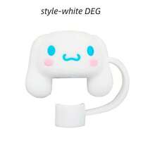 1 cái & Ống đựng ống hút tái sử dụng bằng PVC có nắp - Hộp đựng ống hút hình hoạt hình - Nhiều màu - Xem 9