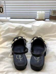 Women's Soft-Soled Casual Flat Beach Sandals, New Summer Style, Breathable Platform Roman Sandals - Black - View 2