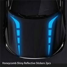 Blue Reflective Strip Stickers, Car Wheel Rim Reflective Stickers, Tire Warning Stickers, Green Creative, Motorcycle, Electric Vehicle, Sticker Decoration, Mountain Bike Reflective Wheel Strip Stickers, Suitable For Motorcycle Wheels, Cars, Bicycles, Bicycle Reflective Stickers, Decorative Stripes, Wheel Reflective Strip Stickers - Blue - View 8