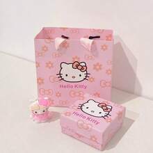SANRIO Hộp quà Hello Kitty, Hộp quà tặng vòng tay, Túi quà tặng tinh tế, Hộp quà nhỏ hình mèo KT, Hộp đựng trang sức hình trái tim dễ thương dành cho bé gái - Nhiều màu - Xem 2