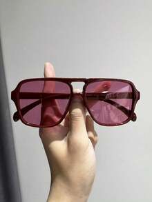 4 pièces Lunettes de vue à monture géométrique en plastique, élégantes et à la mode, conviennent pour la marche, la plage, les fêtes, le camping, la photographie de rue et autres scénarios - couleur - Voir 21