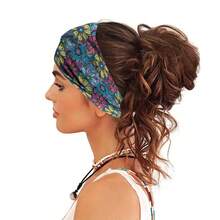 New Floral Print Headband,Suitable For Yoga,Running And Other Sports With Sweat-Absorbing Function,Fashionable Outdoor Sports - Multicolor - View 8