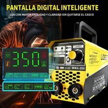 Soldadora Inversora Portatil Mma+tig Máquina 2en1 Color Amarillo - Tipo de Enchufe B USA (110-127V) - Ver 4