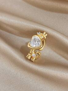 Nhẫn hình trái tim mạ vàng 18K đính đá Cubic Zirconia, nhẫn nữ, nhẫn hình trái tim, nhẫn mạ vàng, thích hợp đeo hàng ngày, hẹn hò, ngày lễ, tiệc tốt nghiệp, quà tặng Ngày của Mẹ, mùa nghỉ mát, trang sức đi biển, trang sức mùa hè, trang sức phong cách Bohemian, quà tặng Ngày Valentine. - Nhiều màu - Xem 8