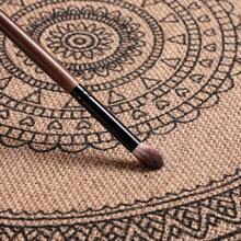 BS-MALL 9pcs Professional Eyeshadow Brush Set, Rosewood Handle, Travel-Friendly, Daily Essential Makeup Brushes - Redwood - View 4