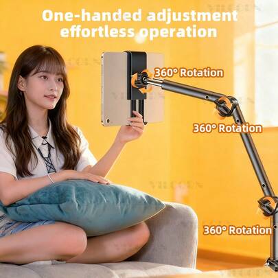 Giá đỡ máy tính bảng, giá đỡ điện thoại, giá đỡ để bàn [Siêu chắc chắn] Giá đỡ kẹp, thích hợp cho giường, giá đỡ điện thoại và máy tính bảng đặt nghiêng, giá đỡ điện thoại phù hợp với các thiết bị IOS Mini 7 Kindle 4-13 inch