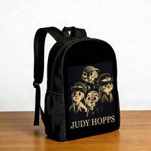 Judy Hopps Fashion  Large Capacity Backpack With Adjustable Shoulder Strap, Simple Casual Backpack Ideal For Daily Use, Travel & Fan Gifts - màu đen - Xem 2