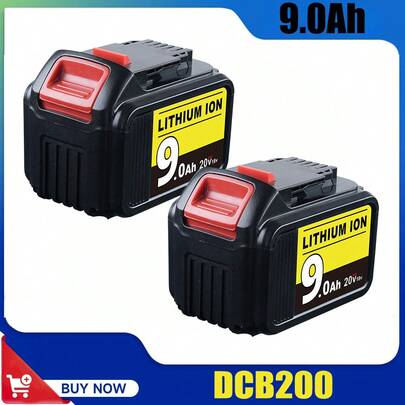 1Pack/2Packs 9.0Ah Battery Replacement For 20V Max Battery Lithium Cordless Tools DCB209 DCB200 DCB201 DCB202 DCB203 DCB204 DCB206 DCB207 DCB208