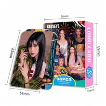 96张K-Pop KATSEYE偶像照片卡收藏套装，人气组合应援卡，经典K-POP收藏卡，节日礼物，全新收藏卡，卡片展示套装，流行音乐周边，盒装装饰卡，人气男团应援卡，K-POP迷你收藏卡，全新收藏卡，卡片展示套装，以及流行音乐周边 - 彩色 - 查看 8