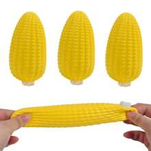 1pc Creative Simulated Corn Squeeze Toy, Squishy Stress Relief Squeeze Toy, Novelty Corn Squeeze Dough Fruit Squeeze Toy - Multicolor - View 5