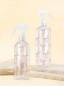 Bowknot Pattern Refillable Travel Spray Bottle, Multi-Functional Fine Mist Spray Bottle Suitable For Travel And Business Trips, Makeup Removal Dispensing, Reusable Hair Spray Bottle For Hairstyling, Cleaning, Plants, Facial Moisturizing - Multicolor - View 5