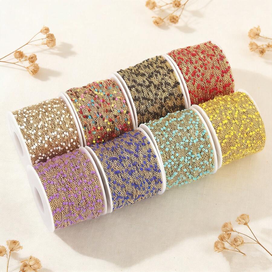 1M Stainless Steel Chain Roll, Gold & Silver Cable Chain For DIY Jewelry Making, 1 Meter Unfinished Chain For Necklace Bracelet - Chain - View 1