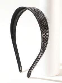 1 Peça Headband Elegante Minimalista Básico Multicolorido com Strass Brilhante, Adequado para Festas, Passeios, Viagens, Uso Diário como Acessório de Cabelo Feminino, Acessórios de Viagem, Faixa de Cabelo, Tiara de Cabelo - Multicolorido - Visão 8