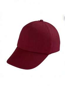 Solid Color Baseball Cap, Multiple Colors Available, Classic Minimalist Design Suitable For All Face Shapes, Wide Brim Effectively Blocks Sun, Suitable For Casual, Sports, Commuting All Seasons, Adjustable Buckle Design Fits Head Circumference, Essential Daily Wear Snapback,Summer,Beach,Holiday - A - View 8