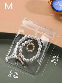 Self Sealing Jewelry Bag Transparent Jewelry Organizer Bracelet Ziplock Bag For Ring Holder Storage Bag Anti-Oxidation Bag - Multicolor - View 13