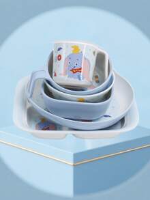 Disney 1件套迪士尼小飞象卡通美耐皿餐具，适合家庭聚餐、生日礼物，耐用可爱，防摔。 - 彩色 - 查看 2