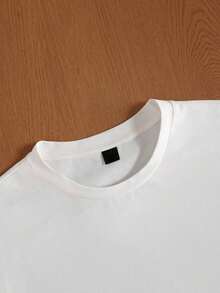 Men's Casual Short-Sleeve T-Shirt With Heart Print For Prom Dresses - White - View 4