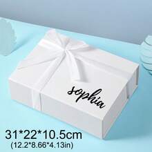 1pc Customized Personalized Magnetic Gift Box, Available In 3 Colors, Can Customize Name And Text, Perfect For Christmas, Parties, Celebrations, And An Unique Gift For Her/Him, Boyfriend, Girlfriend, Best Friend, Suitable For Christmas, Valentine's Day, Birthday, Anniversary, With Printed Pattern ,Travel Organizer - Multicolor - View 10