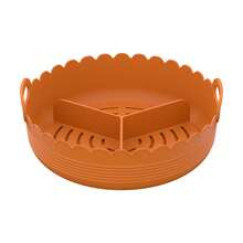 2pcs/Set Air Fryer Baking Tray, Thick With Handles Fry Basket Bottom Plate, High Temperature Resistant Cake Mold, Suitable For Air Fryer And Oven - Multicolor - View 10