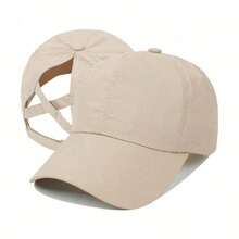 1pc Quick Drying Ponytail Baseball Cap, Sun Protection Cap, Women's Sports Cap, Camping Cap, Hiking Cap - Multicolor - View 6