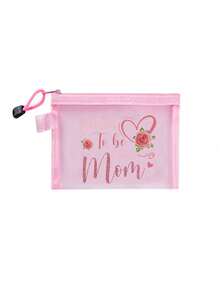 Túi đựng mỹ phẩm lưới dành cho nữ, Túi đựng mỹ phẩm quà tặng Ngày của Mẹ với dòng chữ "Được gọi là Mẹ", Túi lưới chủ đề Ngày của Mẹ, Túi đựng mỹ phẩm du lịch dung tích lớn dành cho nữ - Nhiều màu - Xem 14