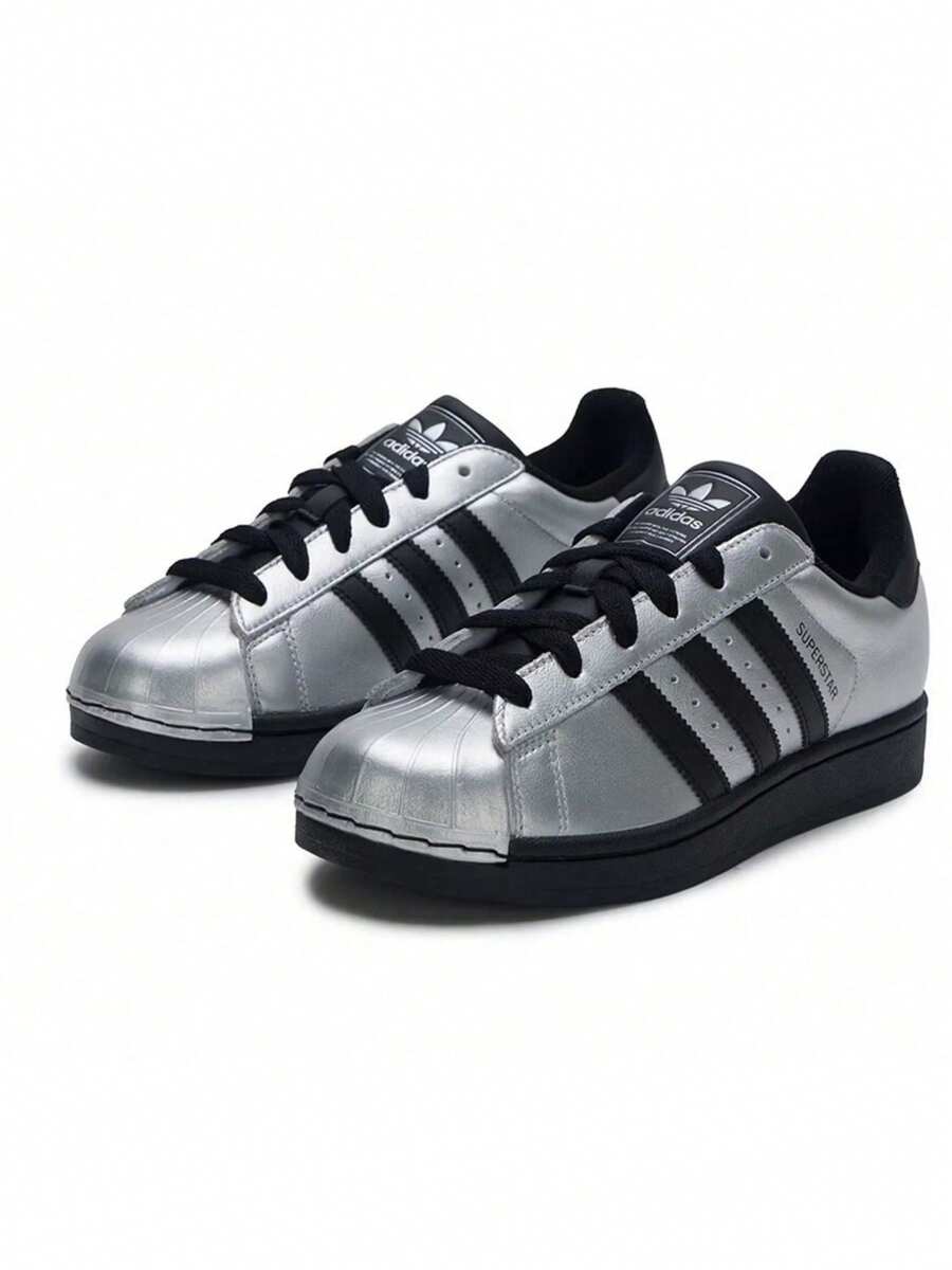 Giày thể thao nữ Adidas SUPERSTAR II Retro Shell Toe - Bạc/Đen - Xem 1