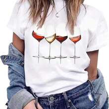 Women's Summer Set, Women's Blouses, Aperol Spritz Women's T-Shirt, Fun Casual Shirt, T-Shirt Costume For Carnival And Mardi Gras With Women's Blouses. Blouses.Blouses Ca - 白色9 - 查看 2