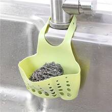 1pc Adjustable Kitchen Sink Hanging Bag Drain Rack, Multi-Color Drain Rack Hanging Bag, Convenient And Hygienic - Pink - View 9