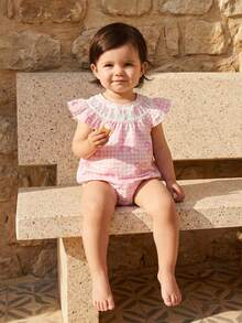 Newborn Baby Rompers - Pink - View 4