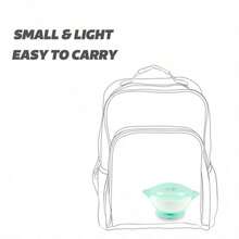 1 bát chống trượt có hai giác hút, nhẹ, chống rơi, dụng cụ ăn dặm di động cho bé. - Nhiều màu - Xem 6