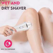 1 máy cạo râu điện 3 trong 1 dành cho nữ, máy triệt lông thông minh dùng được cả khi khô và ướt, có thể sạc lại, bộ dụng cụ triệt lông đa năng vùng nách và vùng kín. - Xem 8