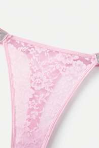 Quần lót lọt khe ren gợi cảm cho nữ, Rave - Hồng - Xem 4