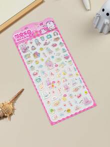 2026 Nuevos y lindos adhesivos de brillo láser 3D con dibujos animados | Adhesivos para estuche de teléfono, adhesivos para cuadernos. Adhesivos reutilizables y resistentes al agua, manualidades decorativas DIY, adhesivos de brillo DIY, adhesivos DIY para estuche de teléfono - Multicolor - Ver 11