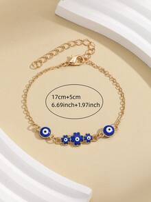 2PCS Diamond-Eyed Heart Bracelet For Women, Fashionable And Simple - SL0040-星星 - 查看 9