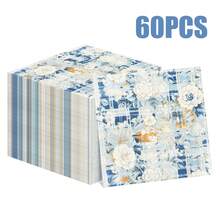 100/60/20 chiếc khăn ăn dùng một lần kích thước 13 * 13 inch với họa tiết hoa caro xanh trắng, có nền caro xanh trắng và họa tiết hoa màu be/kem. Thích hợp cho các bữa tiệc theo chủ đề Pháp, mộc mạc, cổ điển và tươi mới, bàn ăn hàng ngày, tiệc trà chiều, dã ngoại, tụ họp ngoài trời, các sự kiện theo chủ đề mùa xuân, tiệc sinh nhật gia đình, tiệc cưới và trang trí nhà hàng. - Xem 5