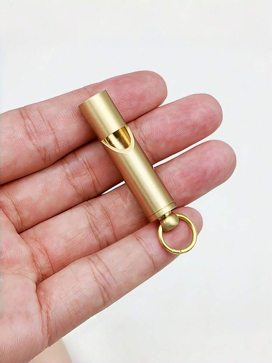 2件/組金色寵物口哨-呼喚狗口哨，由小環口哨和掛繩組成。訓練狗的絕佳工具，狗訓練用品，戶外生存口哨，純銅口哨，便攜式口哨，寵物訓練玩具，寵物用品，狗玩具，快樂小狗，狗玩具
