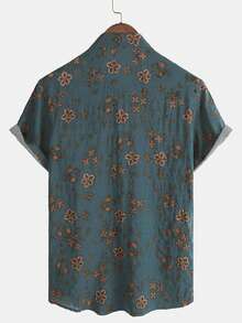 Men Plus Size Sports Polos - Dark Green - View 5