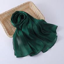 1 chiếc khăn trùm đầu bằng vải chiffon lấp lánh màu trơn dành cho nữ, thích hợp dùng hàng ngày, đi biển, chống nắng, kiểu hijab hoặc đi nghỉ mát. - Nhiều màu - Xem 13