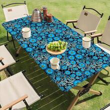 Spring Floral Rectangular Tablecloth - Woven Polyester Material, Vibrant Floral Pattern, Durable And Easy To Clean, Suitable For Standard Dining Tables, Elegant Natural Style Design, Easy Maintenance - D - View 9