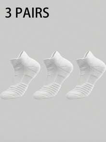 1/3/6 Pasang Kaos Kaki Olahraga Tebal untuk Mata Kaki, Kaos Kaki Anti Lembap untuk Tenis, Bulu Tangkis, Lari, dan Basket untuk Pria - MultiWarna - View 11