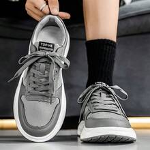 Giày thể thao lưới thoáng khí mới, thoải mái và thời trang, giày thể thao thường ngày đa năng, giày nam. - Xám - Xem 5