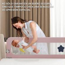 Barandal Plegable Para Cama de Niños | 1.5m de Largo | Altura Ajustable |  y Comodidad - por defecto - Ver 7