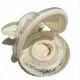 Anillo de asiento de mariposa blanca con tela esponjosa