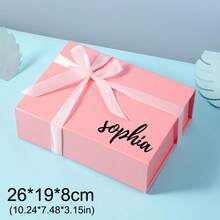 1pc Customized Personalized Magnetic Gift Box, Available In 3 Colors, Can Customize Name And Text, Perfect For Christmas, Parties, Celebrations, And An Unique Gift For Her/Him, Boyfriend, Girlfriend, Best Friend, Suitable For Christmas, Valentine's Day, Birthday, Anniversary, With Printed Pattern ,Travel Organizer - Multicolor - View 13