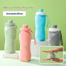 Hot Selling Silicone Foldable Adult Portable Reusable Plastic Cup Outdoor Travel Fitness Water Cup - 綠色 - 查看 7