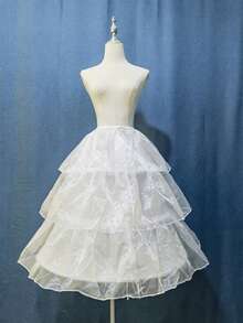 Adjustable Length & Canopy Lolita Bird Cage Fishbone Crotch Wind New Lolita Crinoline - Multicolor - View 6