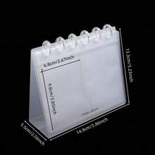 Album ảnh để bàn trong suốt tối giản INS, giá đỡ ảnh/thẻ 3 inch dành cho ảnh thần tượng K-POP, kỷ niệm DIY - A - Xem 11